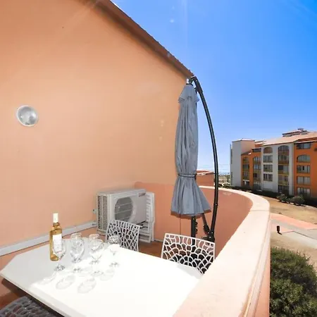 App. Terrasse Vue Partielle Mer Le Barcarès Buitenkant foto